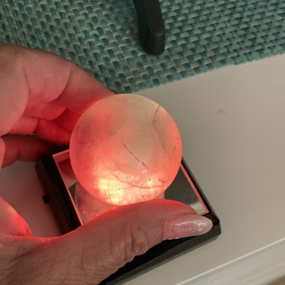 Fluorite Sphere 7” dim beautiful - Picture 11 of 11